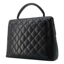 Load image into Gallery viewer, CHANEL Matelasse Handbag Black A12397 Caviar Leather
