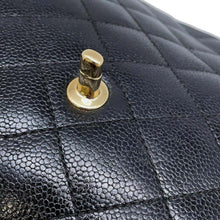 Load image into Gallery viewer, CHANEL Matelasse Handbag Black A12397 Caviar Leather
