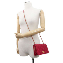 Load image into Gallery viewer, CHANEL Matelasse Full Flap ChainShoulder Bag Red AS0148 Lambskin
