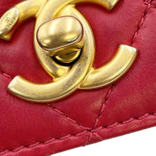 Load image into Gallery viewer, CHANEL Matelasse Full Flap ChainShoulder Bag Red AS0148 Lambskin
