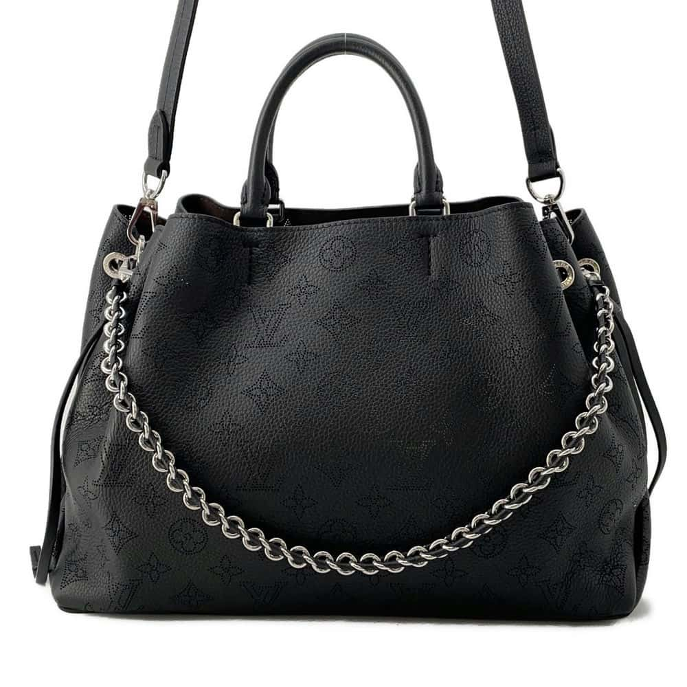 LOUIS VUITTON Bella Tote Noir M59200 Monogram Mahina