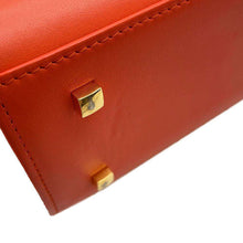 将图像加载到图库查看器中，Delvaux Tempate OrangeAA0611AMF0 Leather Size MM
