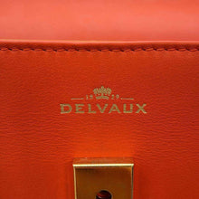 将图像加载到图库查看器中，Delvaux Tempate OrangeAA0611AMF0 Leather Size MM
