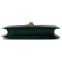 将图像加载到图库查看器中，SAINT LAURENT PARIS Carre Shoulder Bag Green 633214 Leather
