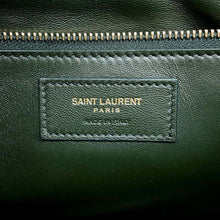 将图像加载到图库查看器中，SAINT LAURENT PARIS Carre Shoulder Bag Green 633214 Leather
