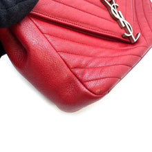 将图像加载到图库查看器中，SAINT LAURENT PARIS ChainShoulder Bag Red 403118 Leather
