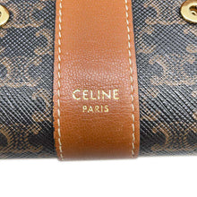 将图像加载到图库查看器中，CELINE Small Trifold Wallet Tan 10D572BZ9.04LU PVC Coated Canvas
