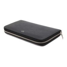 将图像加载到图库查看器中，CELINE Large Zipped Wallet Zip Around Long Wallet Cloth Black 10B553BEL Leather
