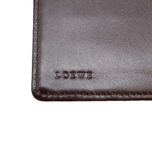 将图像加载到图库查看器中，LOEWE Anagram Long Wallet Blue Denim/Leather
