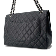 Load image into Gallery viewer, CHANEL Jumbo Matelasse Single Flap ChainShoulder Bag Black Caviar Leather
