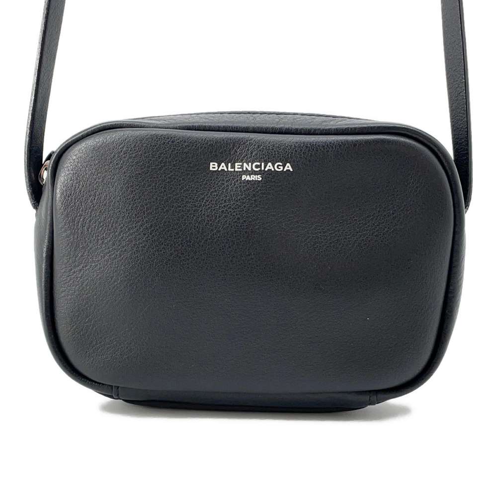 BALENCIAGA Camera bag Black 489809 Leather