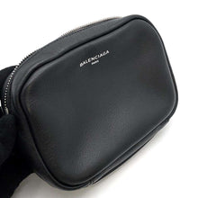 Load image into Gallery viewer, BALENCIAGA Camera bag Black 489809 Leather
