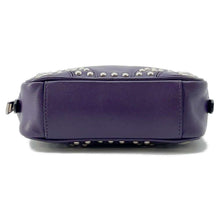 将图像加载到图库查看器中，PRADA Studded Shoulder Bag Purple 1N1674 Leather
