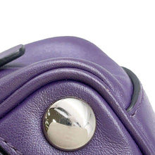 Load image into Gallery viewer, PRADA Studded Shoulder Bag Purple 1N1674 Leather
