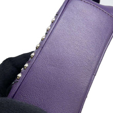 将图像加载到图库查看器中，PRADA Studded Shoulder Bag Purple 1N1674 Leather
