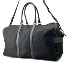 Load image into Gallery viewer, PRADA 2way Travel Bag Black Nylon Leather
