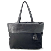 将图像加载到图库查看器中，PRADA 2way Tote Bag Black 1BG047 Nylon Leather
