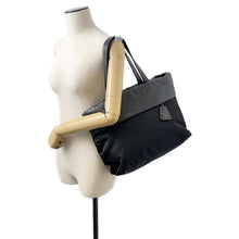 Load image into Gallery viewer, PRADA 2way Tote Bag Black 1BG047 Nylon Leather
