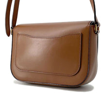 Load image into Gallery viewer, PRADA Logo Shoulder Bag Brown Leather
