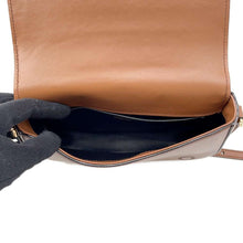 Load image into Gallery viewer, PRADA Logo Shoulder Bag Brown Leather
