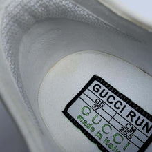 Load image into Gallery viewer, GUCCI GG Technical Knit Sneakers White/Blue 680903 Fabric Rubber Size 37
