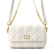 Load image into Gallery viewer, Dior Caro ChainShoulderPouch White S5125UWHC Leather
