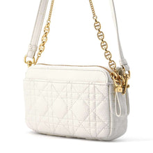 Load image into Gallery viewer, Dior Caro ChainShoulderPouch White S5125UWHC Leather
