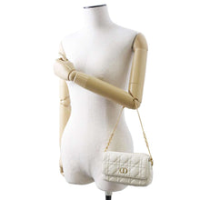 Load image into Gallery viewer, Dior Caro ChainShoulderPouch White S5125UWHC Leather
