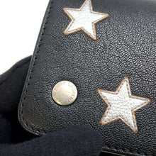 将图像加载到图库查看器中，SAINT LAURENT PARIS Chain Wallet Star Motif Black 360935 Leather
