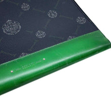 将图像加载到图库查看器中，Berluti Nino Clutch Bag Black/Green PVC Coated Canvas Leather Size GM
