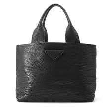 将图像加载到图库查看器中，PRADA Tote Bag Black 1BG440 Leather
