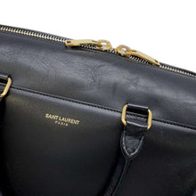 Load image into Gallery viewer, SAINT LAURENT PARIS Baby Duffle Shoulder Bag Black 330958 Leather
