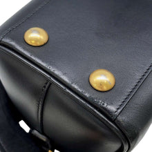 将图像加载到图库查看器中，SAINT LAURENT PARIS Baby Duffle Shoulder Bag Black 330958 Leather
