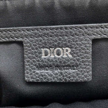 将图像加载到图库查看器中，Dior Oblique Saddle Shoulder Bag Navy1ADME133YKS Canvas Leather
