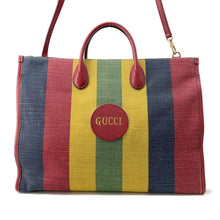 Load image into Gallery viewer, GUCCI Baiadera 2WAY Tote Bag Multicolor 630358 Canvas Leather
