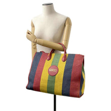 将图像加载到图库查看器中，GUCCI Baiadera 2WAY Tote Bag Multicolor 630358 Canvas Leather
