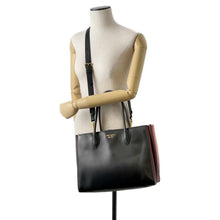 Load image into Gallery viewer, PRADA 2WAY Tote Bag Bibliotheque Black/Gray 1BG098 Leather
