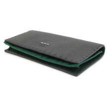 将图像加载到图库查看器中，FENDI Selleria Continental Wallet Bifold Wallet Long Wallet Gray/Green 7M0186 Calf Leather
