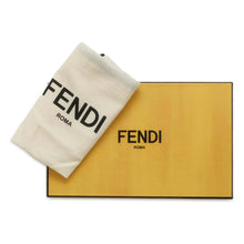 将图像加载到图库查看器中，FENDI Selleria Continental Wallet Bifold Wallet Long Wallet Gray/Green 7M0186 Calf Leather
