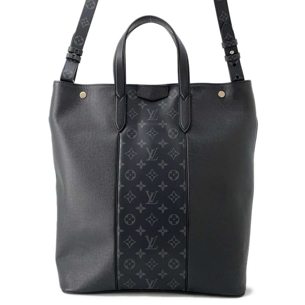 LOUIS VUITTON City tote Noir M30431 Monogram Eclipse Taiga Leather