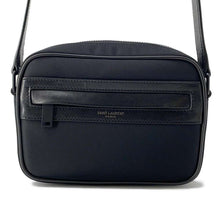 Load image into Gallery viewer, SAINT LAURENT PARIS Camping Shoulder Bag Black 647179 Nylon Leather
