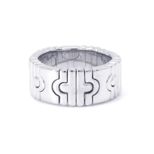 将图像加载到图库查看器中，BVLGARI Parentesi Ring Size Approximately No. 10 18K White Gold
