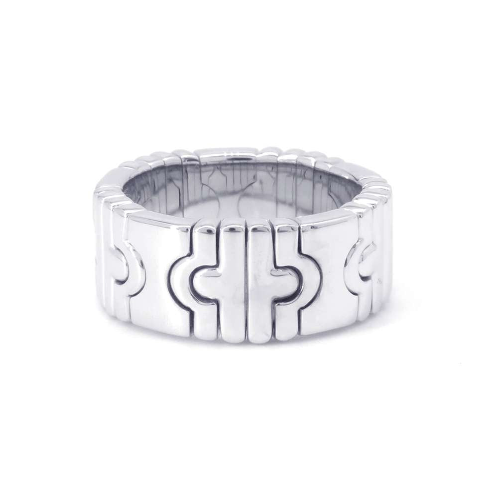 BVLGARI Parentesi Ring Size Approximately No. 10 18K White Gold