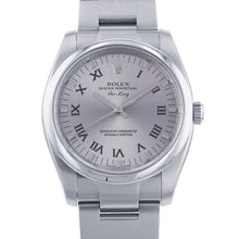 将图像加载到图库查看器中，ROLEX Air-King W34mm Stainless Steel Silver Dial 114200
