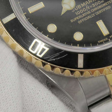 将图像加载到图库查看器中，ROLEX Submariner Date W40mm Stainless Steel K18YG Black Dial 16613
