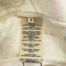 Load image into Gallery viewer, HERMES Denim Paint Jacket Size 36 White/Multicolor Cotton98% Polyurethane2%
