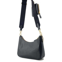 将图像加载到图库查看器中，PRADA Shoulder Bag  Saffiano Leather Re-Edition 2005 Black 1BH204 Leather
