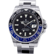 将图像加载到图库查看器中，ROLEX GMT MasterⅡ W40mm Stainless Steel Black Dial 116710BLNR
