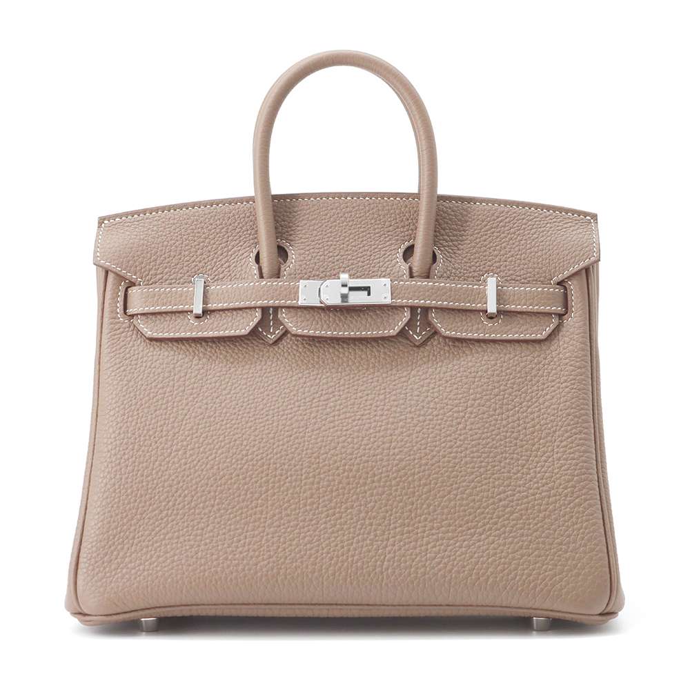 HERMES Birkin Etoupe Togo Leather Size 25