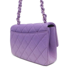 Load image into Gallery viewer, CHANEL Matelasse Gradation Shoulder Bag Purple AS4598 Caviar Leather
